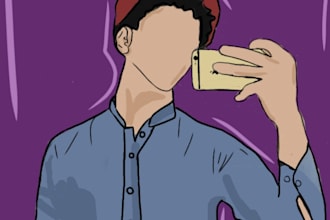 make illustrative art for u guys according to your budget