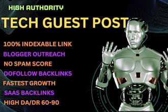 do tech guest post, apps, gaming, saas guest post with dofollow backlinks