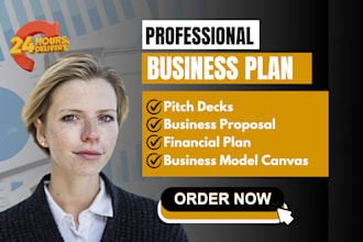 craft detailed business plans for startups, investor, loan, grant and nonprofits