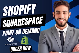 build shopify squarespace printful gelato squarespace healthcare booking website