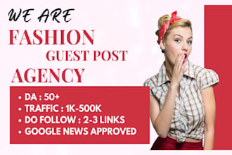 do fashion guest post on high da and website traffic