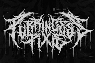 design your black, slamming, brutal, death metal band logo
