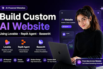 build custom ai website using lovable replit agent  base44