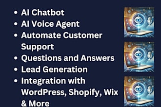 build ai chat bot or ai voice agent for business website