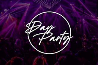 make heritage excellent day party or event logo