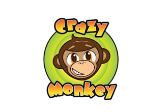 make helpful crazy monkey and gaming logo