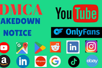 send dmca takedown notice tiktok, reddit,facebook,twitter,instagram, etsy, shopi