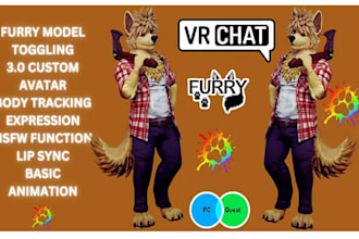 model vrc avatar vr character nsfw avi furry model vseeface, second life avatar
