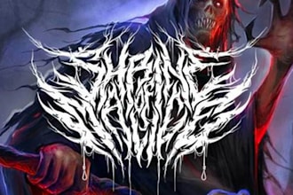 design death metal, black metal and heavy metal logo for your band
