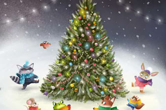 create awesome children story book illustrations