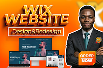do custom wix development, website design, and full site redesign