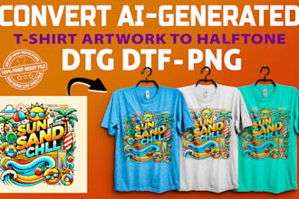 convert ai generated images to t shirt artwork dtg dtf png file