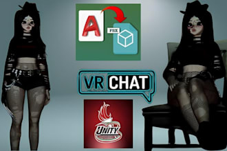 do vr character 3d vroid or 3d vtuber model nsfw, vtuber, avatar furry, unity vr