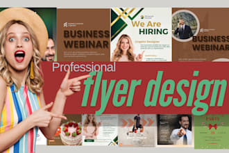 create  your urgent and amazing flyer to the best quality