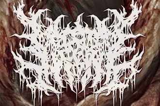 make custom brutal death metal, deathcore logo for your band