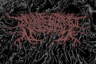 death metal logo, metalcore, deathcore, for band