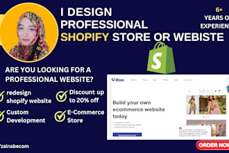 clone, revamp, copy and redesign shopify website or shopify store