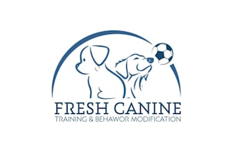 make helpful dog training company logo