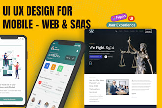 do modern sleek design for websites, mobile apps, and saas dashboard