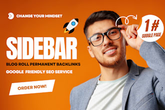 sidebar blogroll da50 homepage backlinks