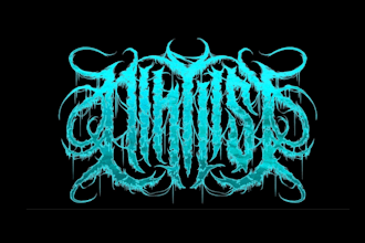 draw any metal band logo