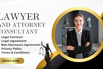 draft legal contracts, agreements, nda, terms and conditions, privacy policy