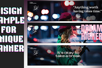design professional and creative linkedin banners
