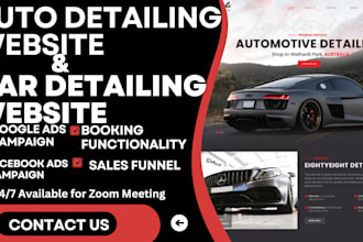 build car detailing car dealership car wash auto detailing website