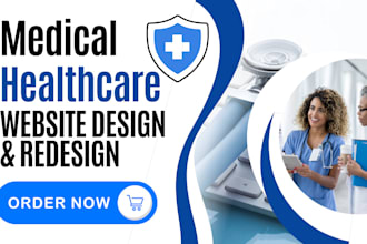 design medical website doctor dental therapy hospital clinic healthcare homecare
