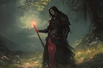create a dnd art and d and d character for you