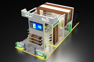custom 3d exhibition booth design trade show, event displays