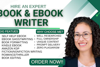 be your ebook ghostwriter KDP ebook writer amazon kindle self help ebook writing