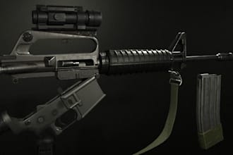 craft 3d fps weapon game ready assets,unity 3d unreal engine props,pbr textures