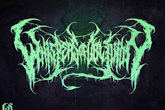 draw heavy metal, black metal, death metal font band logo