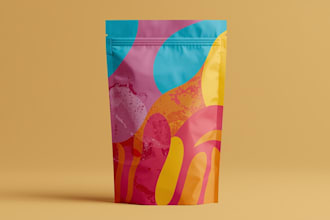 design creative box, pouch and label packaging design