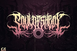 design a brutal death metal logo