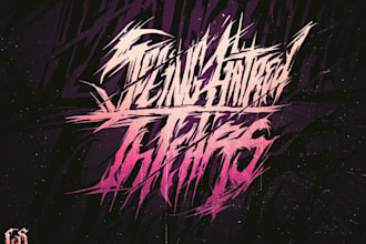 create an abstract extreme metal logo