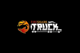 make surprising fire shark truck logo