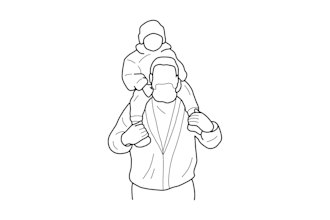 draw any custom line art with illustration, faceless outline