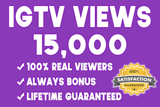 do instagram video views and igtv promotion