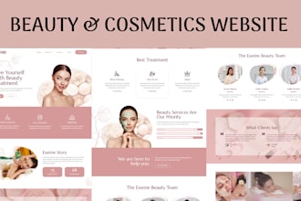 create stunning cosmetic, skincare, and beauty website for your brand