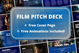design a professional film pitch deck presentation, TV series