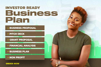 prepare a topnotch business plan, financial analysis, business proposal