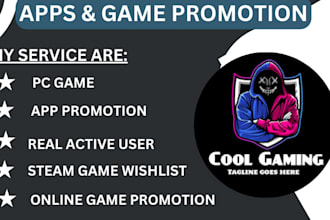 promote game app mobile app android game IOS roblox game to reach more users