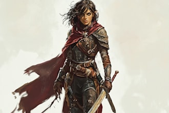 create a d and d character art and dnd art