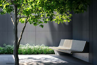 create a landscape design, garden, front yard, backyard