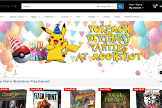 design pokemon shopify store or pokemon website trading card store pokemon logo