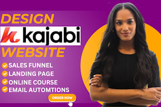 kajabi website design kajabi funnel thinkific podia online course landing page