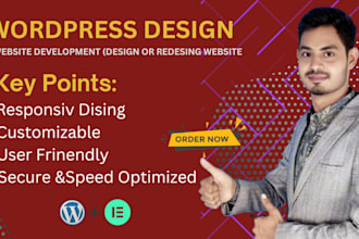 do complete website development with wordpress