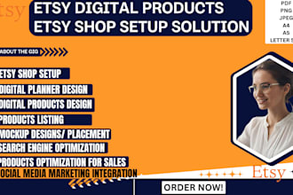 design etsy digital planner hyperlinked planner etsy digital products etsy shop
